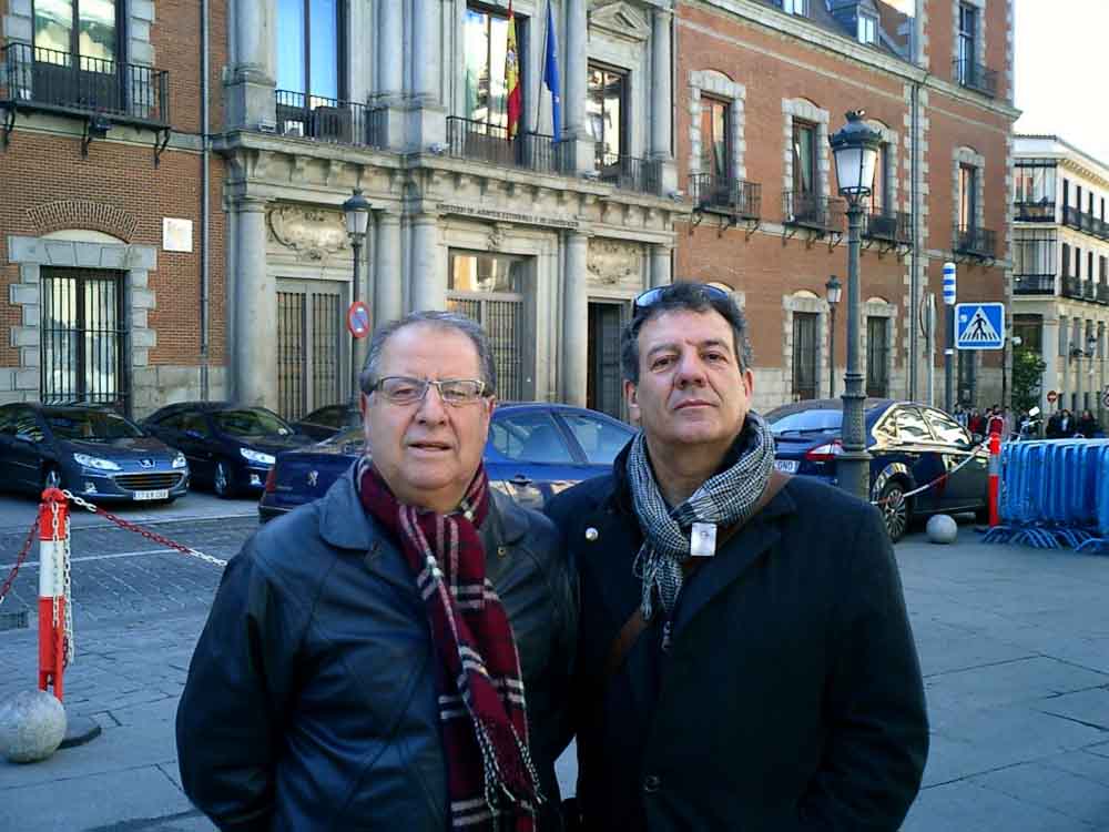 Nuestro colaborador Dani, junto a Pablo en Madrid