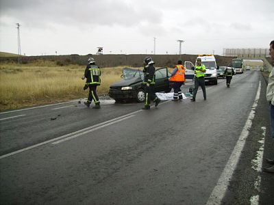 Accidente prximo a la aldea del Porvenir