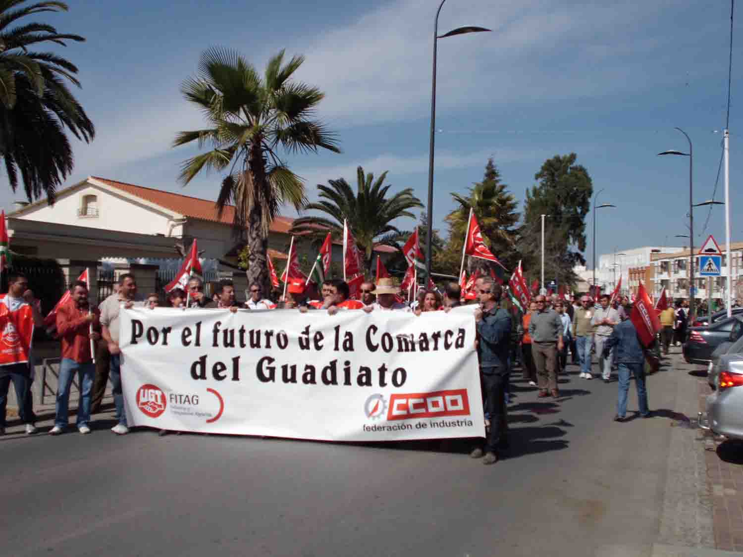 Seguimiento de la huelga  casi total en Pearroya