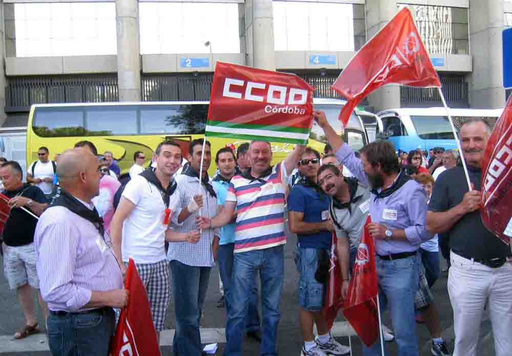 Protesta de mineros en Madrid