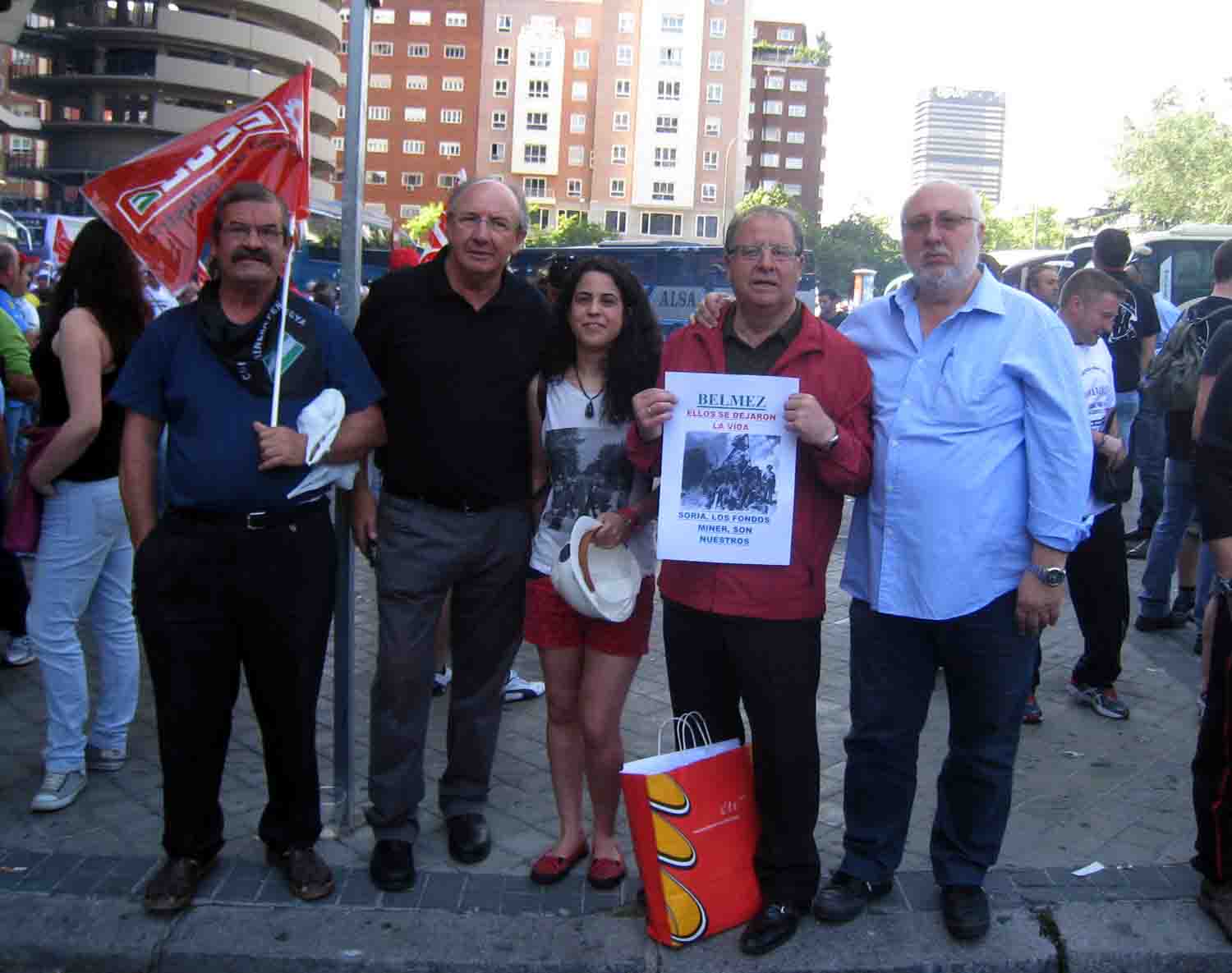 Asistentes a la manifestacin de Madrid