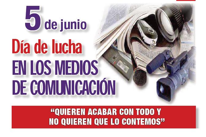 Da de lucha en los medios de comunicacin