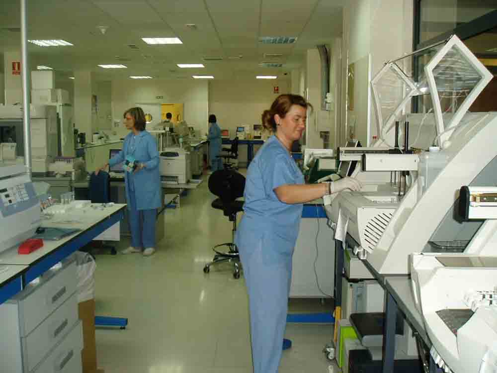 Profesionales trabajando en el laboratorio