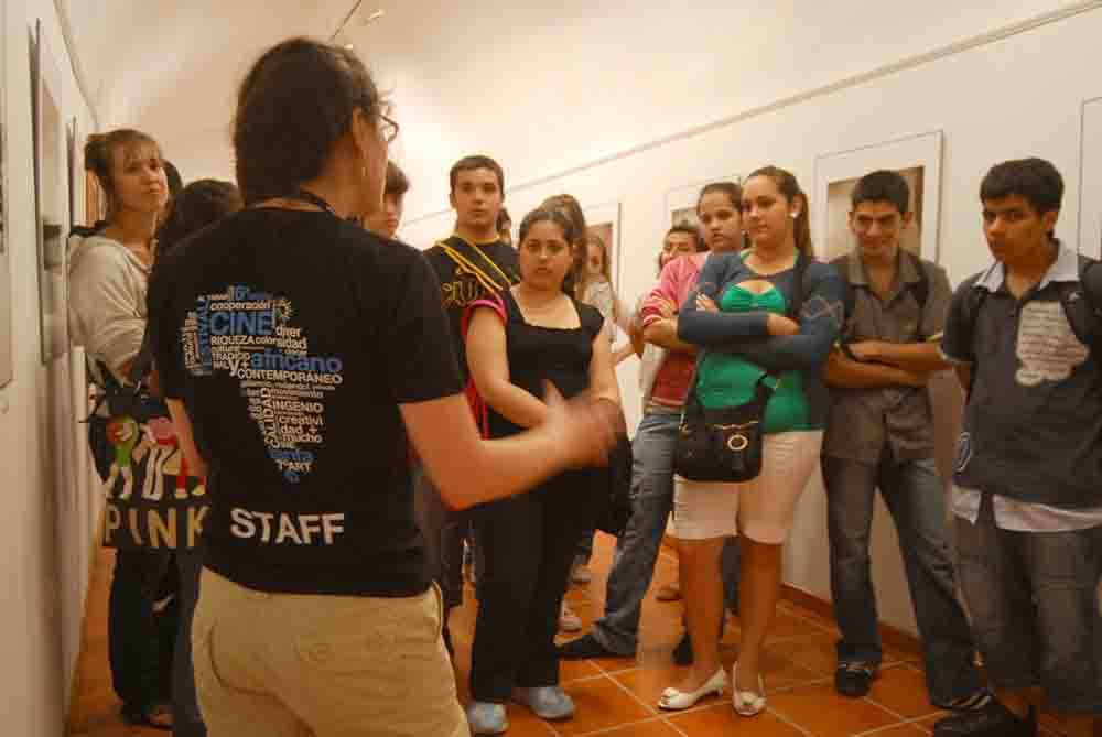 Voluntarios en el festival de cine africano de Crdoba