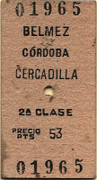 Billete de tren