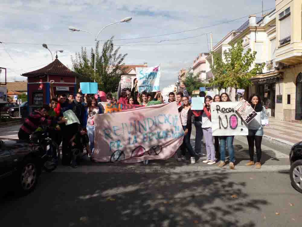 Manifestacin por los recortes en educacin