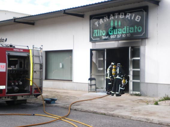 Incendio en el Tanatorio 