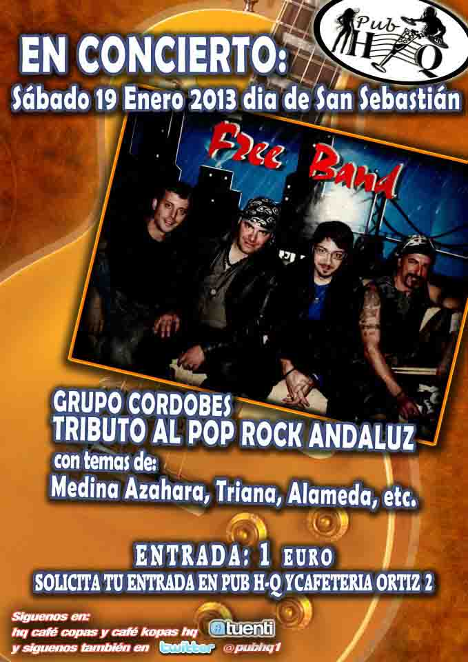       Free Band en concierto en Pub HQ