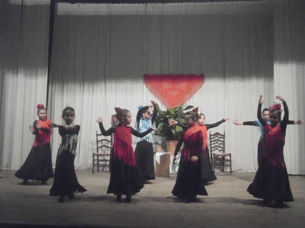 Alumnas de la academia de Baile Flamenco 