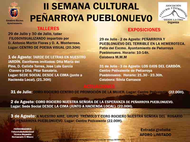 II Semana Cultural Pearroya Pueblonuevo