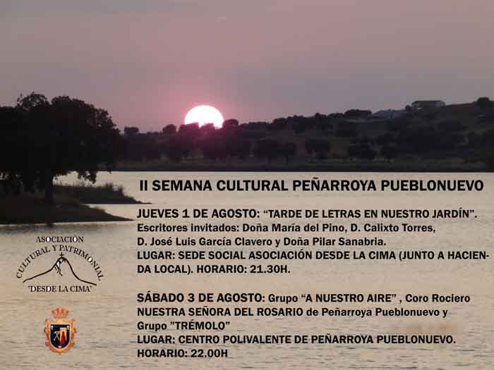 II Semana Cultural en Pearroya Pueblonuevo