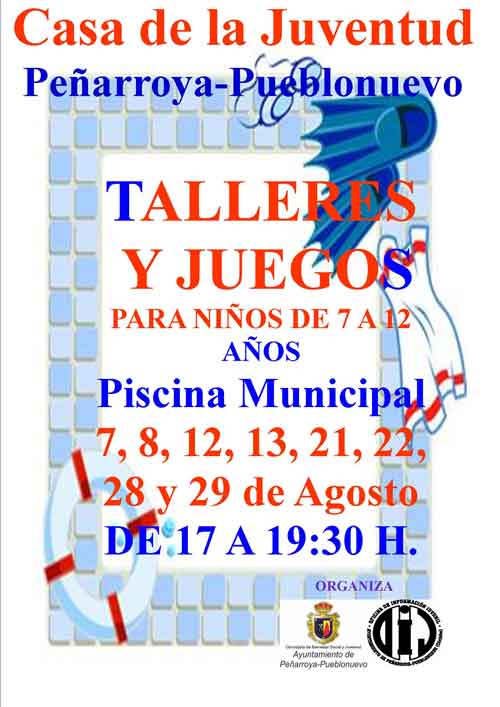 Talleres en la piscina municipal