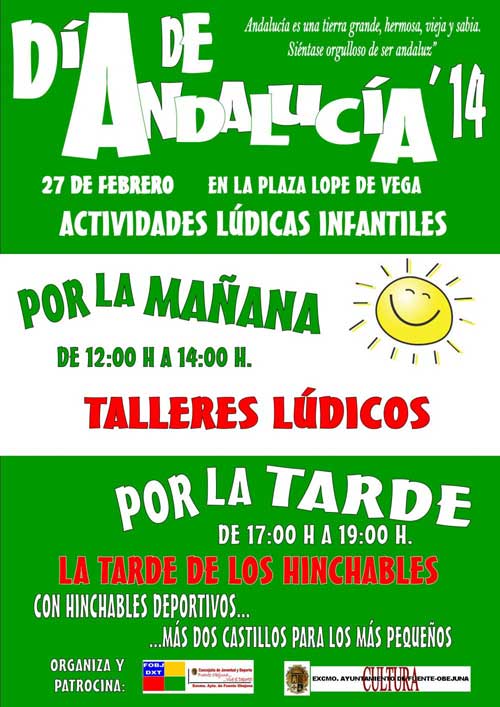 Actividades para celebrar el Da de Andaluca