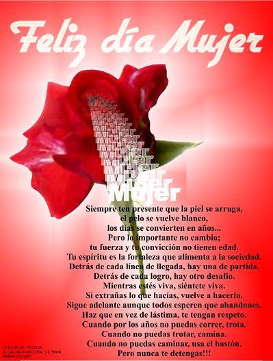 Da Internacional de la Mujer (Cartel Ayto. Aceuchal)