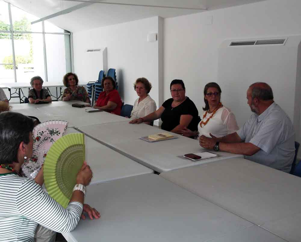 Matilde Cabello con el Club de Lectura de Fuente Obejuna