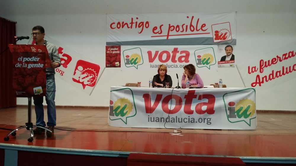 Acto electoral de Izquierda Unida 