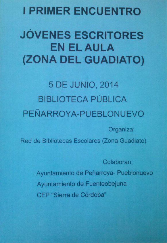 Primer encuentro jvenes escritores en el aula