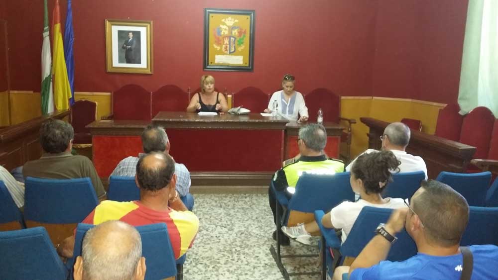 Reunin con trabajadores para anunciar la protesta