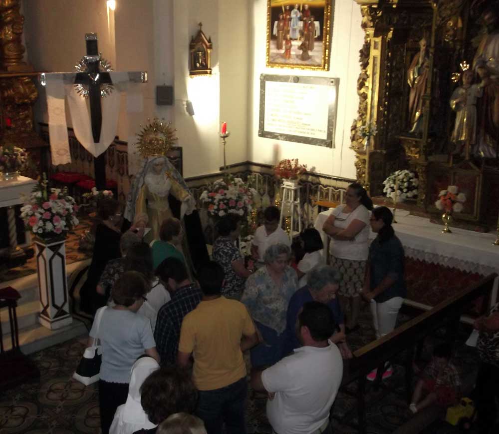 Celebracin de dos triduos en la Iglesia de San Francisco