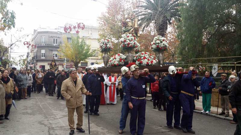 Procesin de Sta. Brbara hoy a las diez de la maana