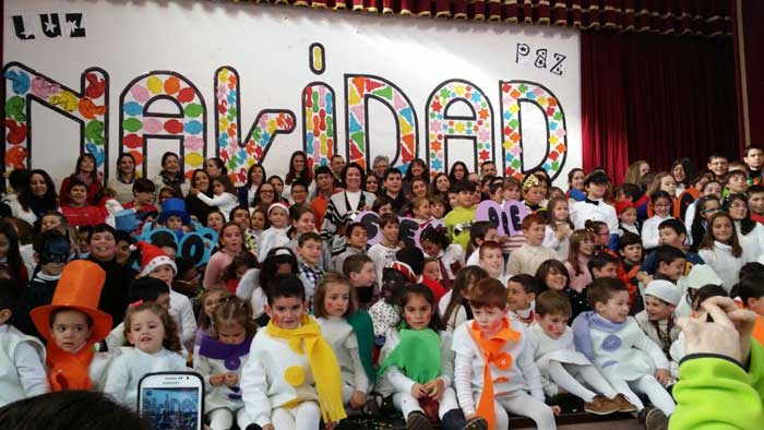 Fiesta de Navidad en el CEIP Antonio Valderrama