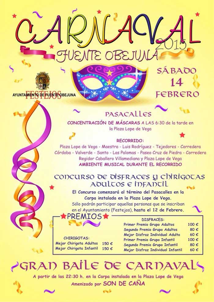 Celebracin del Carnaval 2015 en Fuente Obejuna